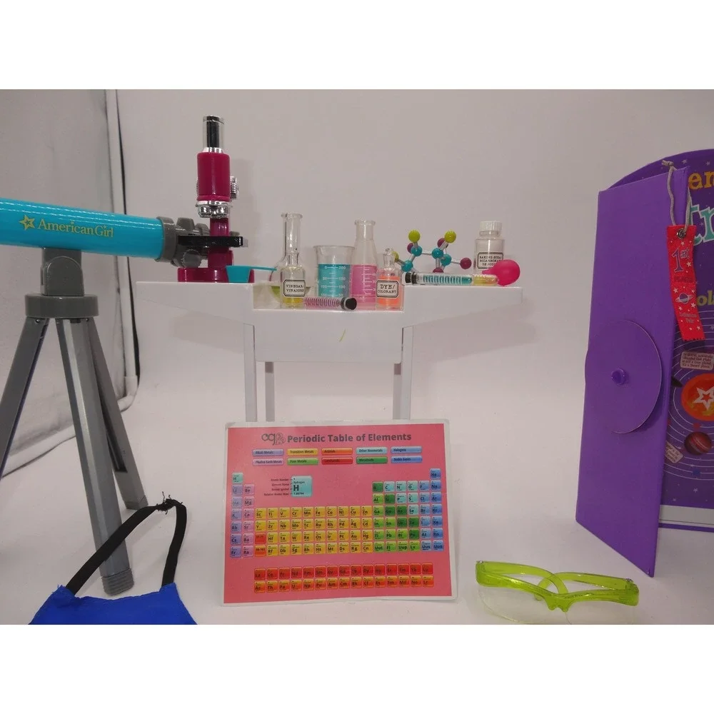 American Girl Doll Science Fair Set Our Generation Science Items Telescope Lab